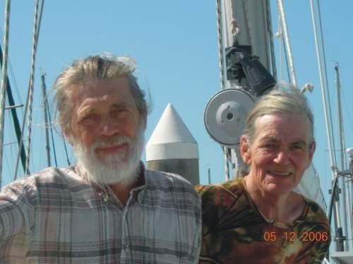 Bram and Magda of Saluut, who had an infamous experience in 2007 when the visiting Dutch sailors were fined for not informing Australia in a timely fashion of their impending arrival ©  SW